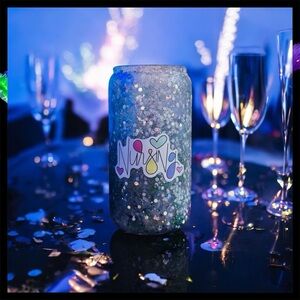 Glittery Party Can Holder
